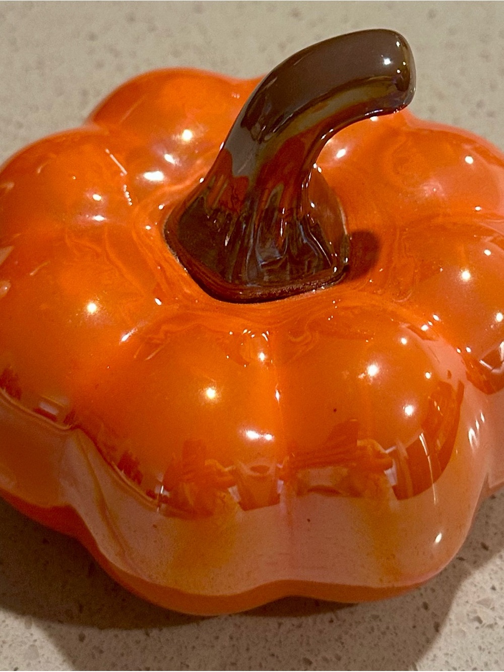 Hobby Lobby Orange Ceramic Pumpkin Accent